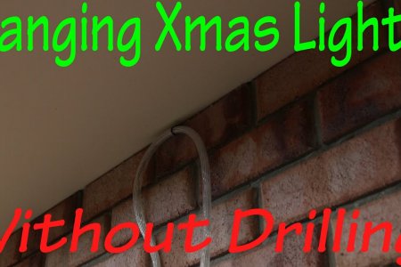 Hanging Christmas Lights Without Drilling in to Bricks - YouTube